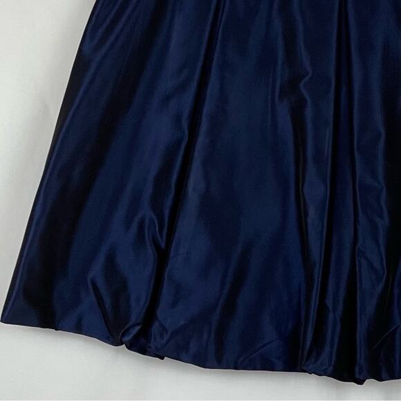 Talbots Sapphire Blue Pleated Party Event Balloon Hemline Skirt NWOT Size 6 - Picture 6 of 11